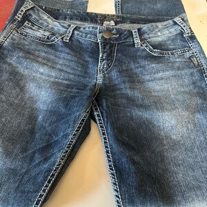 Silver Jeans Women's Straight Leg in Indigo Blue